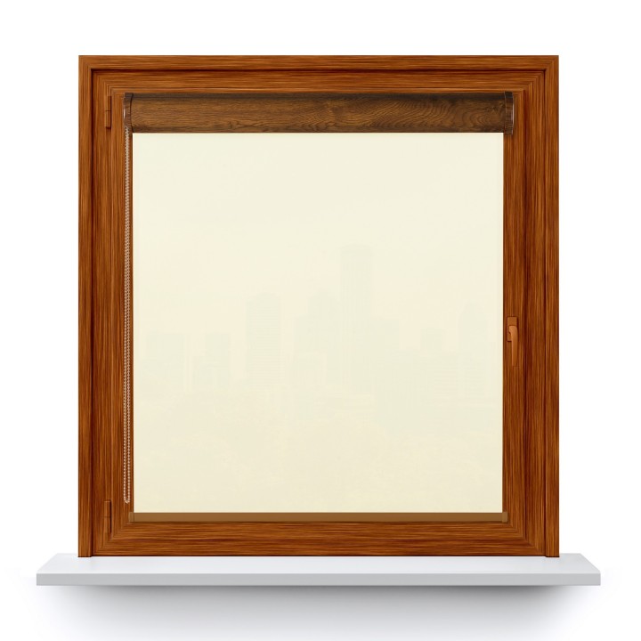 Roleta w kasecie PCV Gładka Przyciemniająca Eden bez prowadnic Biała 137