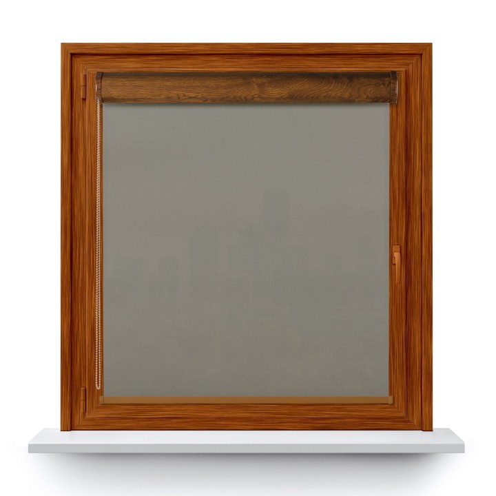 Roleta w kasecie PCV Gładka Przyciemniająca Eden bez prowadnic Jasnoszara 138