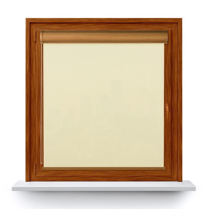 Roleta w kasecie PCV Gładka Przyciemniająca Eden bez prowadnic Kremowa 127