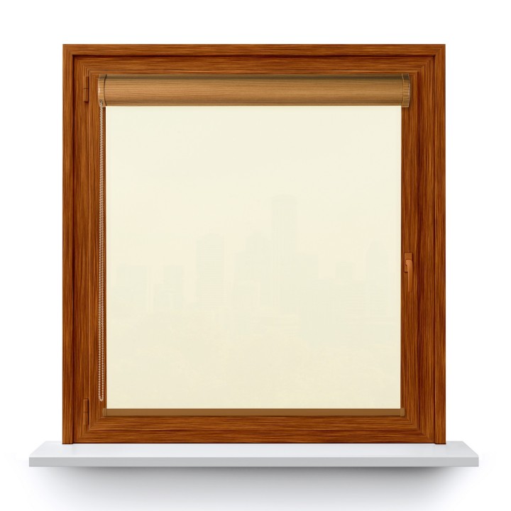 Roleta w kasecie PCV Gładka Przyciemniająca Eden bez prowadnic Biała 137