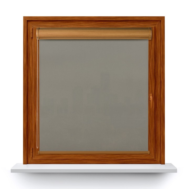 Roleta w kasecie PCV Gładka Przyciemniająca Eden bez prowadnic Jasnoszara 138