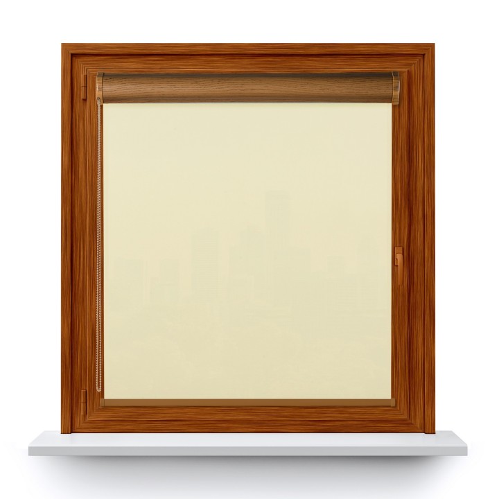 Roleta w kasecie PCV Gładka Przyciemniająca Eden bez prowadnic Kremowa 127