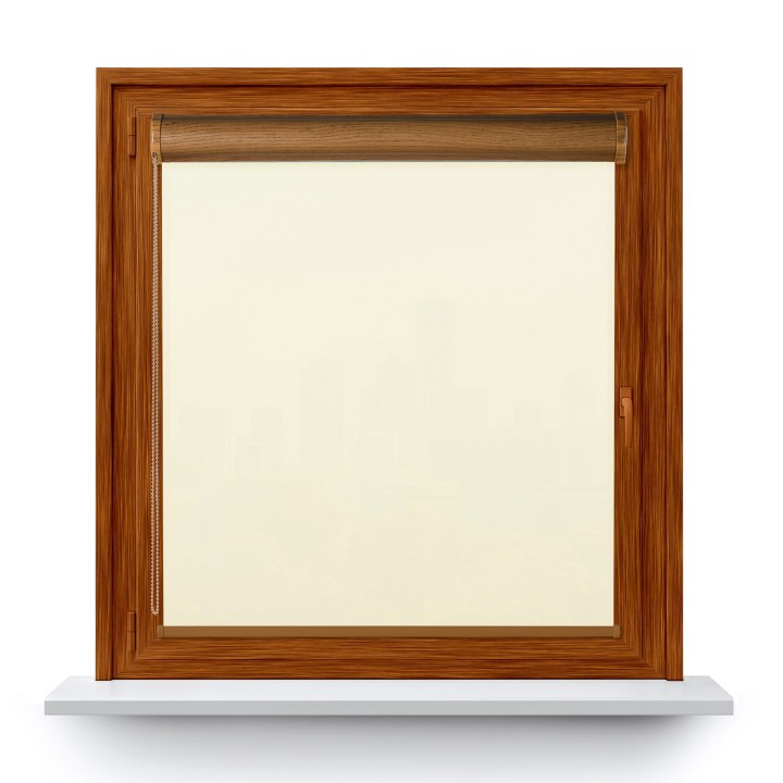 Roleta w kasecie PCV Gładka Przyciemniająca Eden bez prowadnic Biała 137