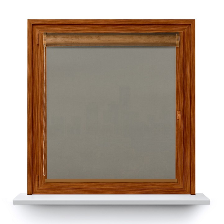 Roleta w kasecie PCV Gładka Przyciemniająca Eden bez prowadnic Jasnoszara 138