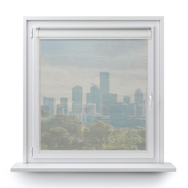 Roleta w kasecie PCV Gładka Przyciemniająca Borneo bez prowadnic Szara 103