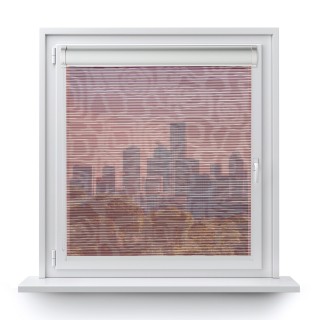 Roleta w kasecie PCV Gładka Przyciemniająca Borneo bez prowadnic Bordowa 106