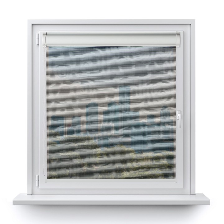 Roleta w kasecie PCV Gładka Przyciemniająca Borneo bez prowadnic Czarna 107