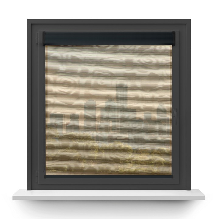 Roleta w kasecie PCV Gładka Przyciemniająca Borneo bez prowadnic Ciemnobrązowa 105