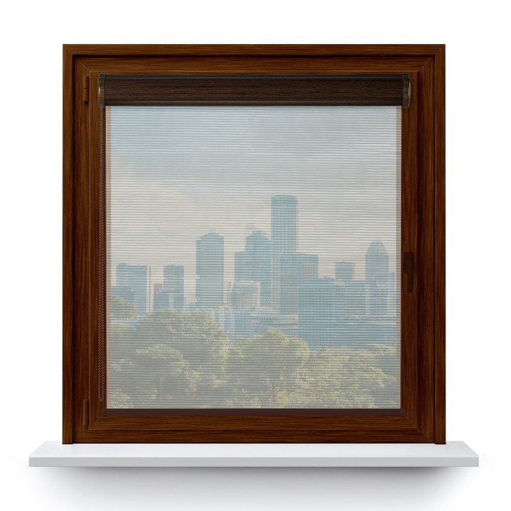 Roleta w kasecie PCV Gładka Przyciemniająca Borneo bez prowadnic Szara 103