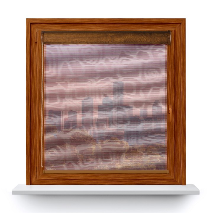 Roleta w kasecie PCV Gładka Przyciemniająca Borneo bez prowadnic Bordowa 106