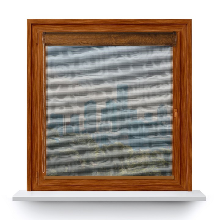 Roleta w kasecie PCV Gładka Przyciemniająca Borneo bez prowadnic Czarna 107