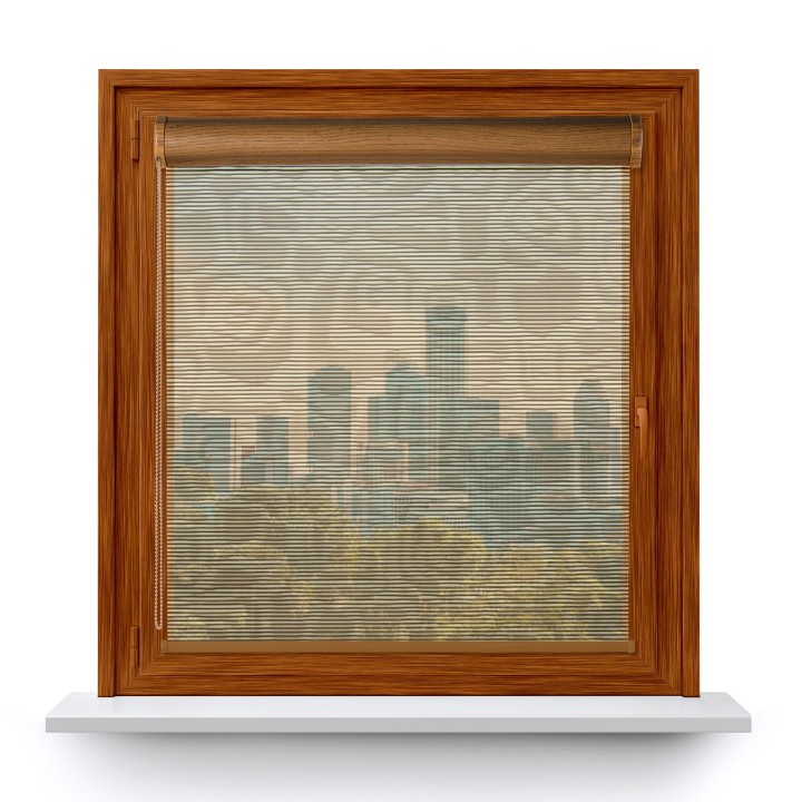 Roleta w kasecie PCV Gładka Przyciemniająca Borneo bez prowadnic Ciemnobrązowa 105