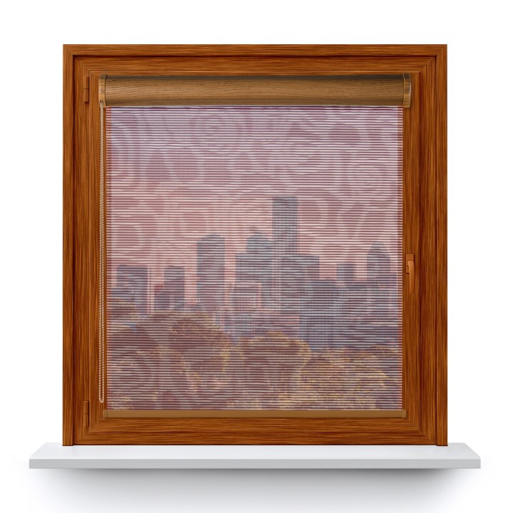 Roleta w kasecie PCV Gładka Przyciemniająca Borneo bez prowadnic Bordowa 106