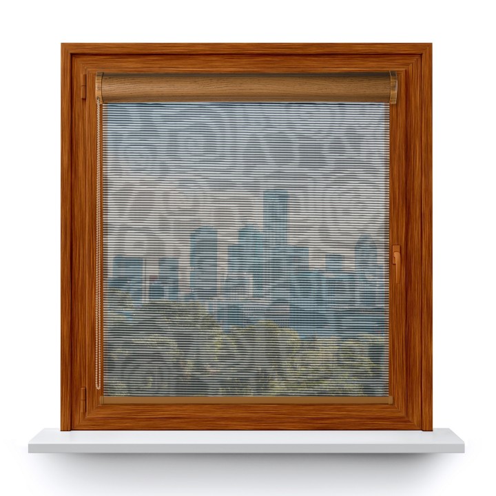 Roleta w kasecie PCV Gładka Przyciemniająca Borneo bez prowadnic Czarna 107