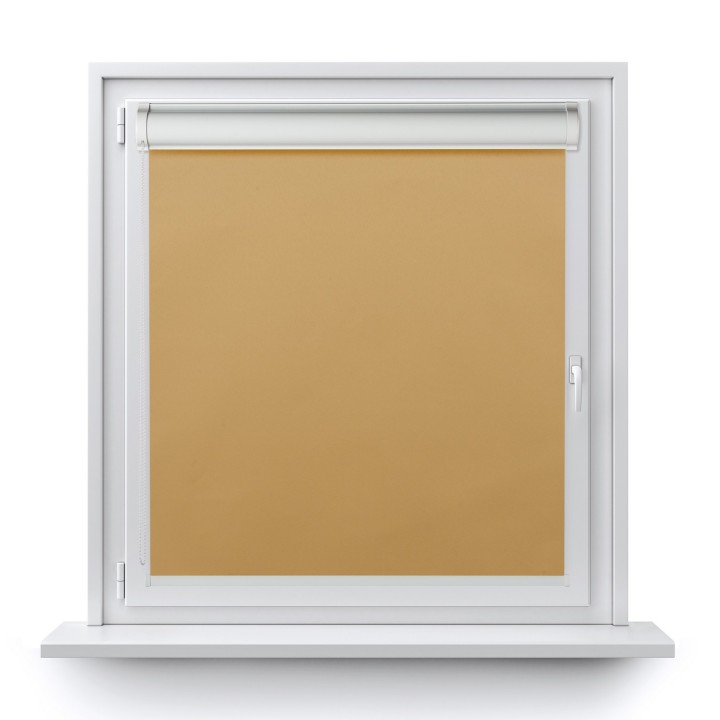 Roleta w kasecie PCV Gładka Zaciemniająca Termo Zaciemniająca bez prowadnic Beżowa 53