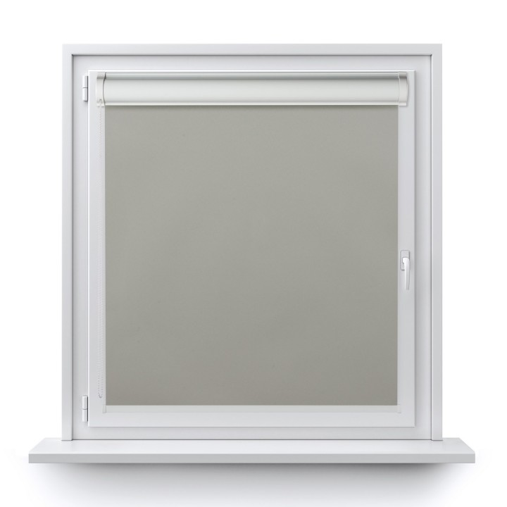 Roleta w kasecie PCV Gładka Zaciemniająca Termo Zaciemniająca bez prowadnic Szara 54