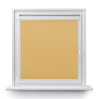 Roleta w kasecie PCV Gładka Zaciemniająca Termo Zaciemniająca bez prowadnic Jasnopomarańczowa 058