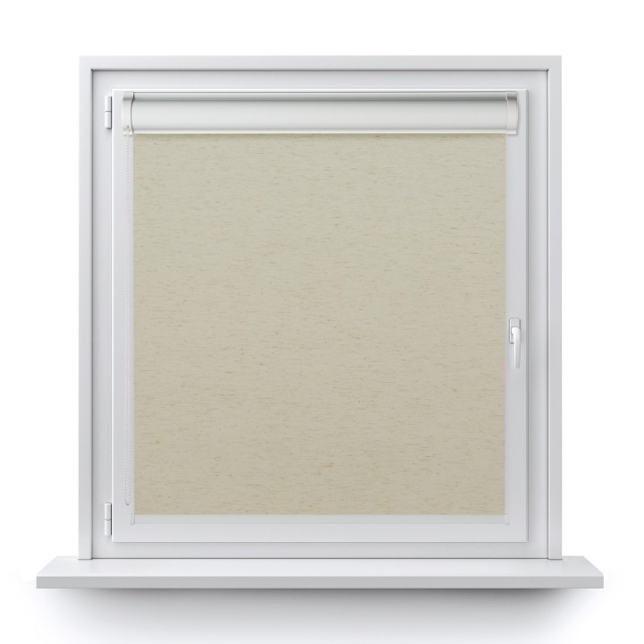 Roleta w kasecie PCV Gładka Zaciemniająca Termo Zaciemniająca bez prowadnic Beżowa 063