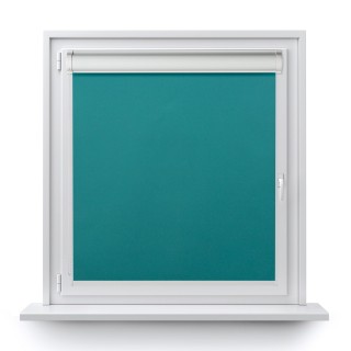 Roleta w kasecie PCV Gładka Zaciemniająca Termo Zaciemniająca bez prowadnic Turkusowa 303