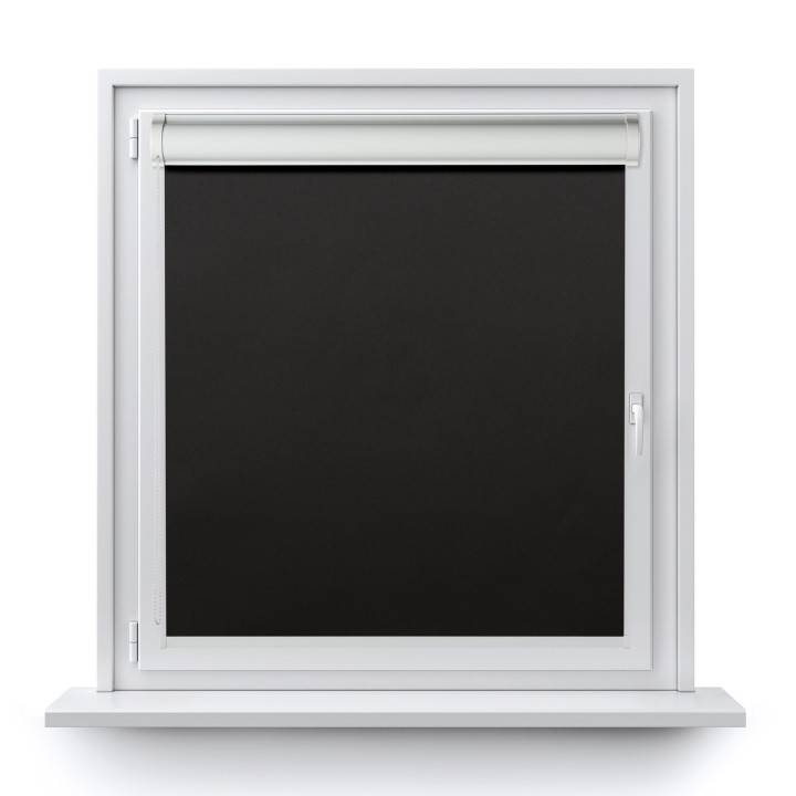 Roleta w kasecie PCV Gładka Zaciemniająca Termo Zaciemniająca bez prowadnic Czarna 305