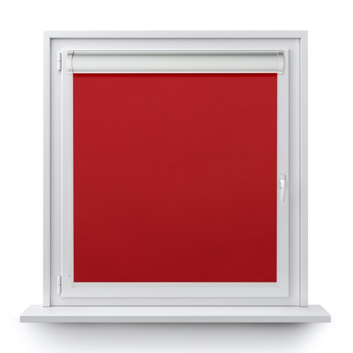Roleta w kasecie PCV Gładka Zaciemniająca Termo Zaciemniająca bez prowadnic Czerwona 306