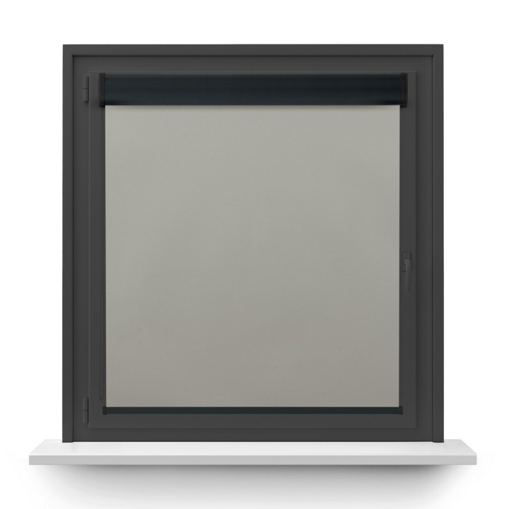 Roleta w kasecie PCV Gładka Zaciemniająca Termo Zaciemniająca bez prowadnic Szara 54