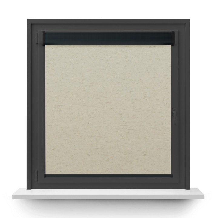 Roleta w kasecie PCV Gładka Zaciemniająca Termo Zaciemniająca bez prowadnic Beżowa 063
