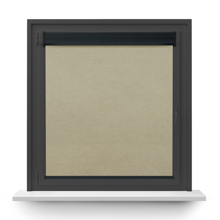 Roleta w kasecie PCV Gładka Zaciemniająca Termo Zaciemniająca bez prowadnic Jasnoszara 064