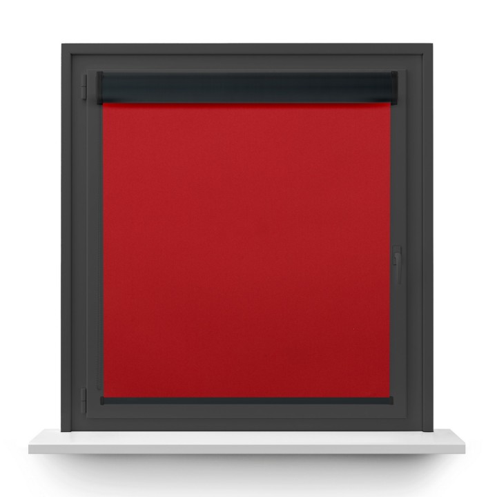 Roleta w kasecie PCV Gładka Zaciemniająca Termo Zaciemniająca bez prowadnic Czerwona 306