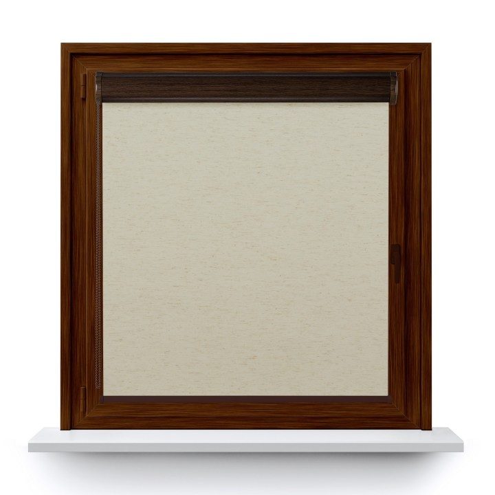 Roleta w kasecie PCV Gładka Zaciemniająca Termo Zaciemniająca bez prowadnic Beżowa 063