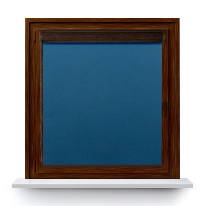 Roleta w kasecie PCV Gładka Zaciemniająca Termo Zaciemniająca bez prowadnic Niebieska 304