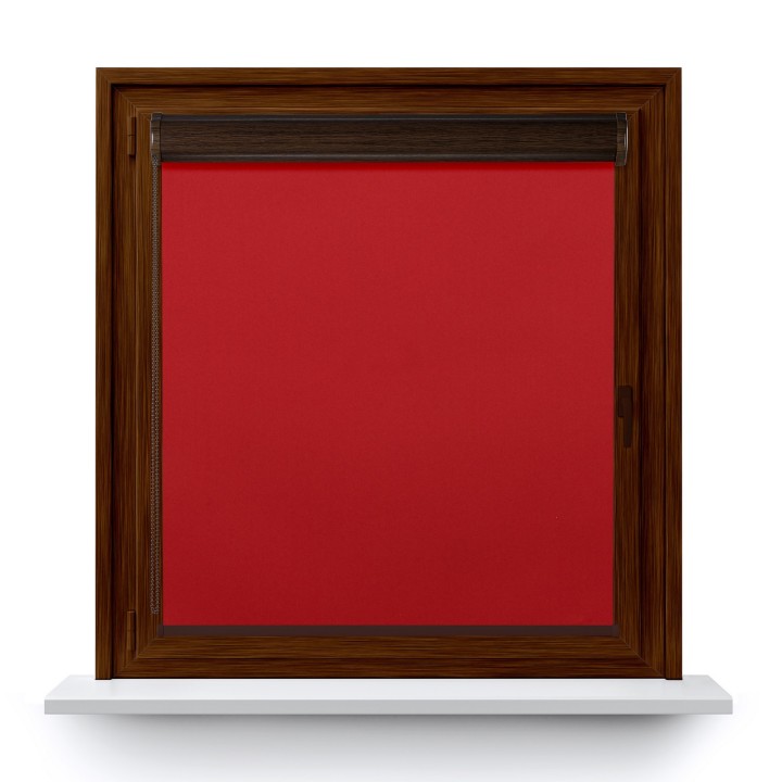 Roleta w kasecie PCV Gładka Zaciemniająca Termo Zaciemniająca bez prowadnic Czerwona 306