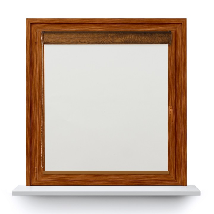 Roleta w kasecie PCV Gładka Zaciemniająca Termo Zaciemniająca bez prowadnic Biała 51