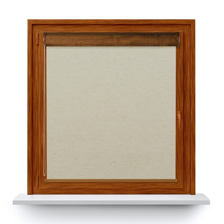 Roleta w kasecie PCV Gładka Zaciemniająca Termo Zaciemniająca bez prowadnic Beżowa 063