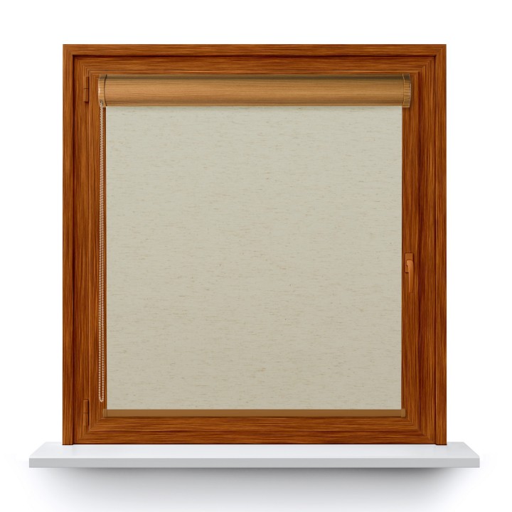 Roleta w kasecie PCV Gładka Zaciemniająca Termo Zaciemniająca bez prowadnic Beżowa 063