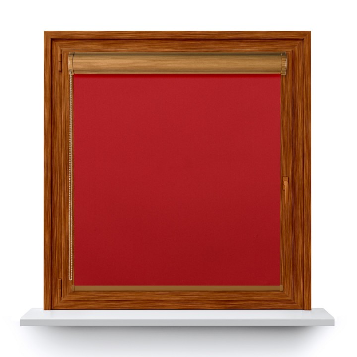 Roleta w kasecie PCV Gładka Zaciemniająca Termo Zaciemniająca bez prowadnic Czerwona 306