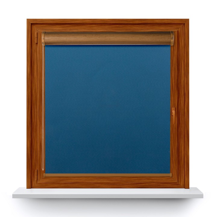 Roleta w kasecie PCV Gładka Zaciemniająca Termo Zaciemniająca bez prowadnic Niebieska 304