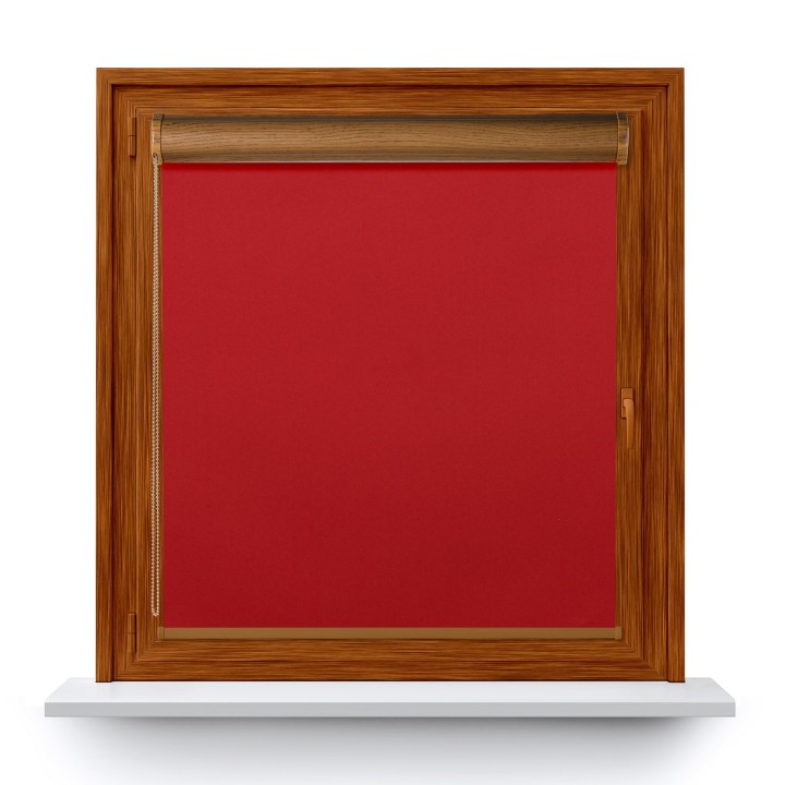 Roleta w kasecie PCV Gładka Zaciemniająca Termo Zaciemniająca bez prowadnic Czerwona 306