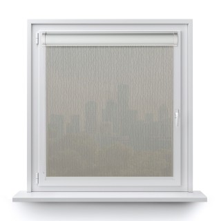 Roleta w kasecie PCV Gładka Przyciemniająca Bambus bez prowadnic Szara 328