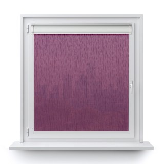 Roleta w kasecie PCV Gładka Przyciemniająca Bambus bez prowadnic Fioletowa 330