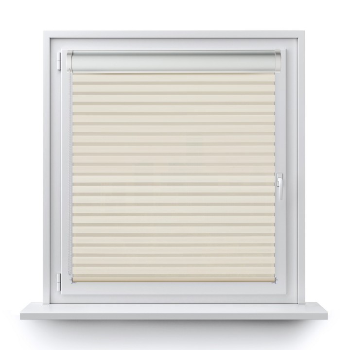 Roleta w kasecie PCV Dzień Noc Przyciemniająca Modern bez prowadnic Kremowa 1802