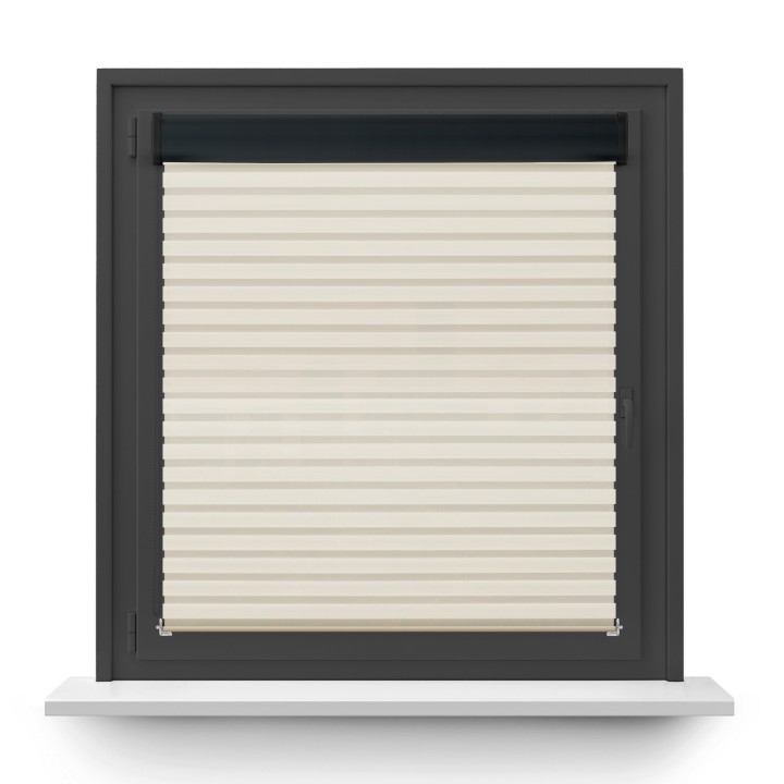 Roleta w kasecie PCV Dzień Noc Przyciemniająca Modern bez prowadnic Kremowa 1802
