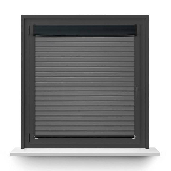 Roleta w kasecie PCV Dzień Noc Przyciemniająca Modern bez prowadnic Szara 1804