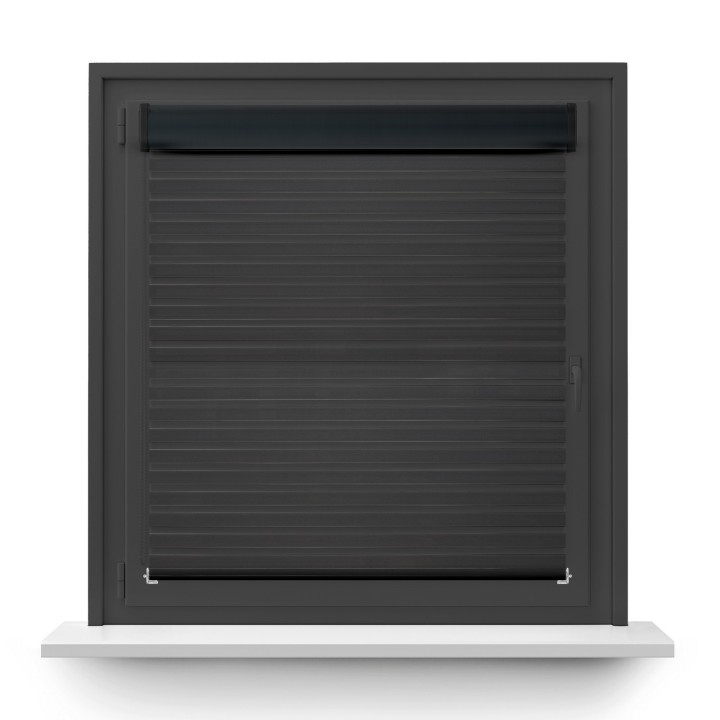Roleta w kasecie PCV Dzień Noc Przyciemniająca Modern bez prowadnic Ciemnoszara 1805