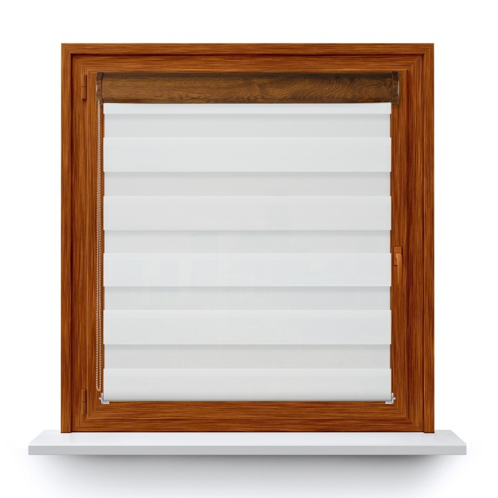 Roleta w kasecie PCV Dzień Noc Przyciemniająca Olivia bez prowadnic Olivia 01