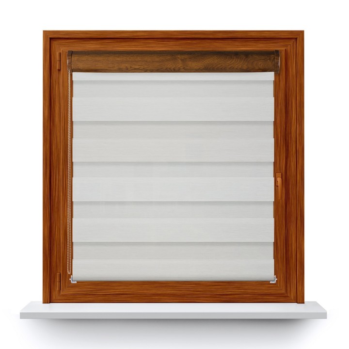 Roleta w kasecie PCV Dzień Noc Przyciemniająca Olivia bez prowadnic Olivia 04