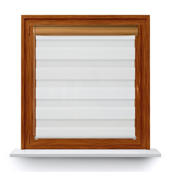 Roleta w kasecie PCV Dzień Noc Przyciemniająca Olivia bez prowadnic Olivia 01