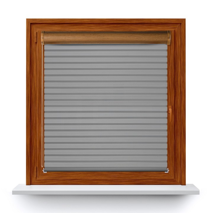 Roleta w kasecie PCV Dzień Noc Przyciemniająca Modern bez prowadnic Szara 1804