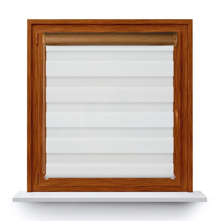 Roleta w kasecie PCV Dzień Noc Przyciemniająca Olivia bez prowadnic Olivia 01