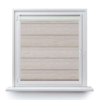 Roleta w kasecie PCV Dzień Noc Przyciemniająca Forest bez prowadnic Beżowa 9208